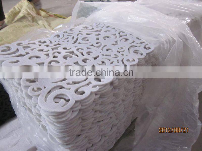 large white Felt runner