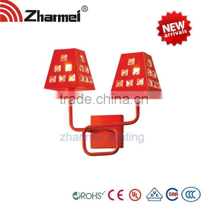 Modern Crystal and metal materials Wall Lamp,bedside lamp