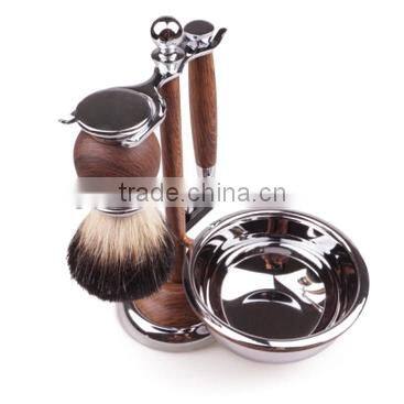High-grade Stock Men Badger hair brush shaving wooden handle beard brush
