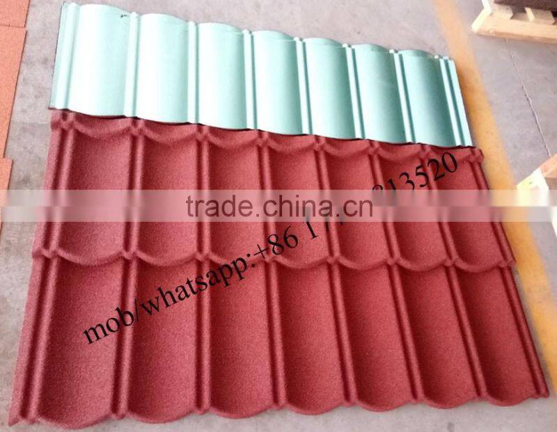 SGB001 Stone Coated Steel Roofing Sheet/sand metal roof tile