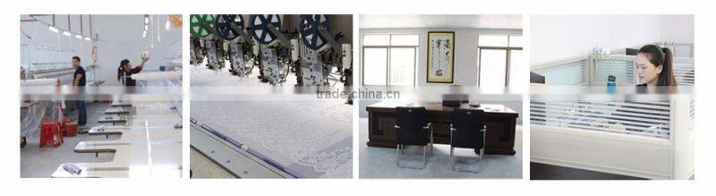 HC-6189-1 Hechun 2016 Latest Fashion Sewing Sequin Pearl Beaded Wholesale Tulle Bridal Lace Fabric