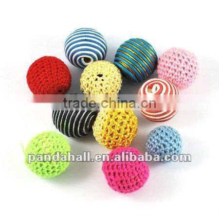 Handmade Two Tone Woven Paper Beads Jewelry Western Beads(CR191Y)