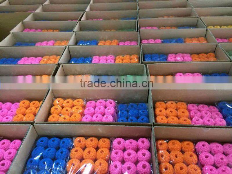 Muti-purpose new product Polyester fiber scourer Household cleaning item