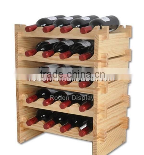 New Fashion Storage Display Acrylic Wine Rack Floor Stand