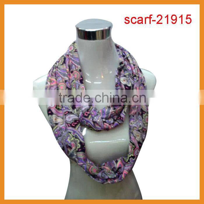 floral scarf with green color,spring scarf infinity design