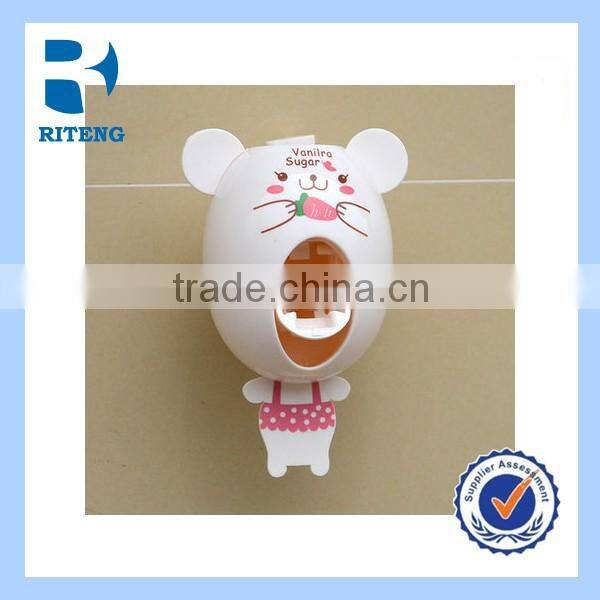 PANDA style automatic Auto Toothpaste Dispenser Squeezing Device Toothbrush Holder