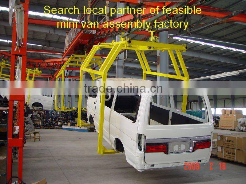 Bigmt 7+1 seats gasoline Mini Van Assembly Line