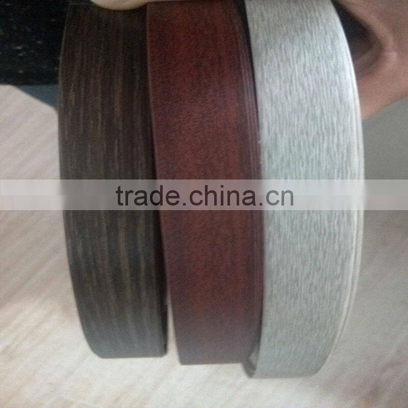 China wood grain pvc edge banding