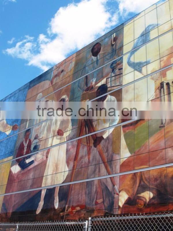 Decorative Painted Glass Tempered Glass Wall Art Panels