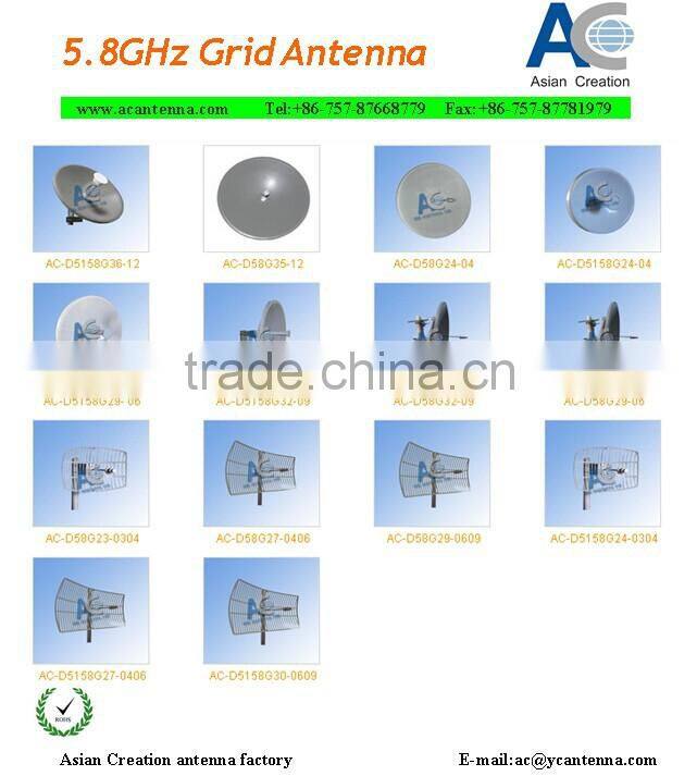 WLAN/WiFi 5GHz Parabolic Grid Antenna
