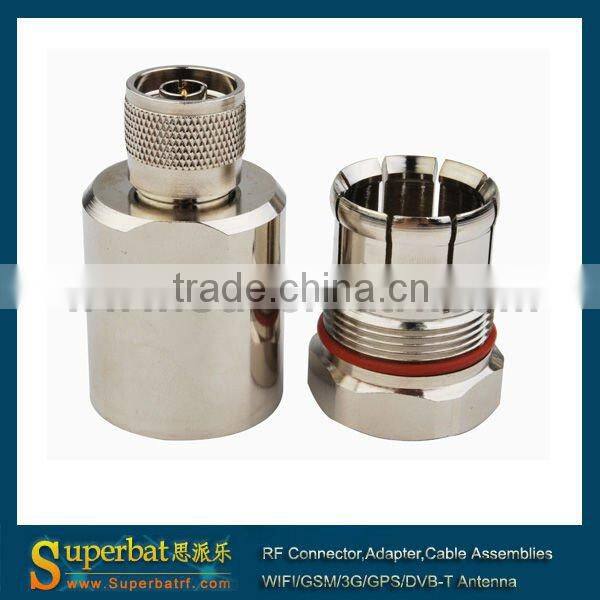 n male pigtail cable Corrugated copper 7/8" cable rf straight connector adapter