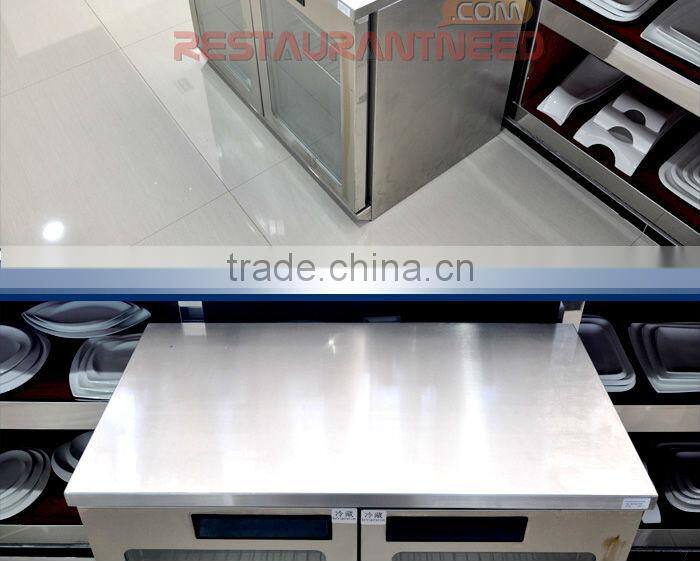 R185 Stainless Steel Fancooling 2 Refrigerated Glass Doors