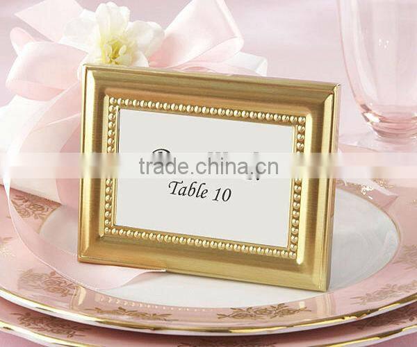 Beautifully Beaded Gold Photo Frame Place Card Holder
