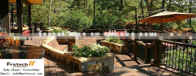 outdoor wood plastic decking wpc decking board fence