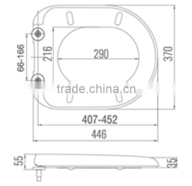 Comfortable ceramic urea toilet seat