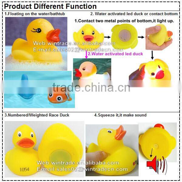 wholesale funny weighted floating bath duck toy
