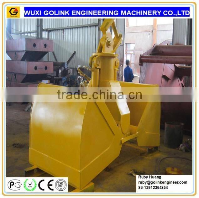 two-jaw hydraulic excavator grab bucket