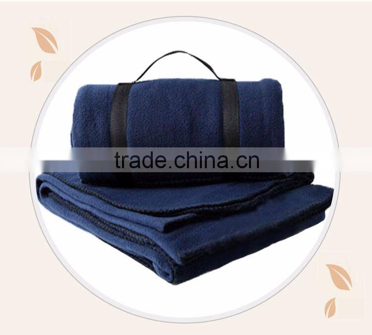 China Factory Plaid Colorful Fleece Airline Blanket