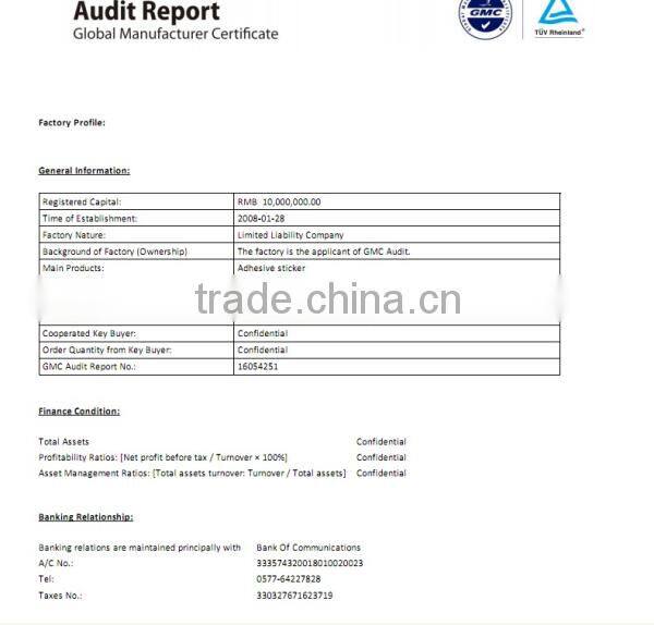 Self adhesive bopp pearlized film for printing