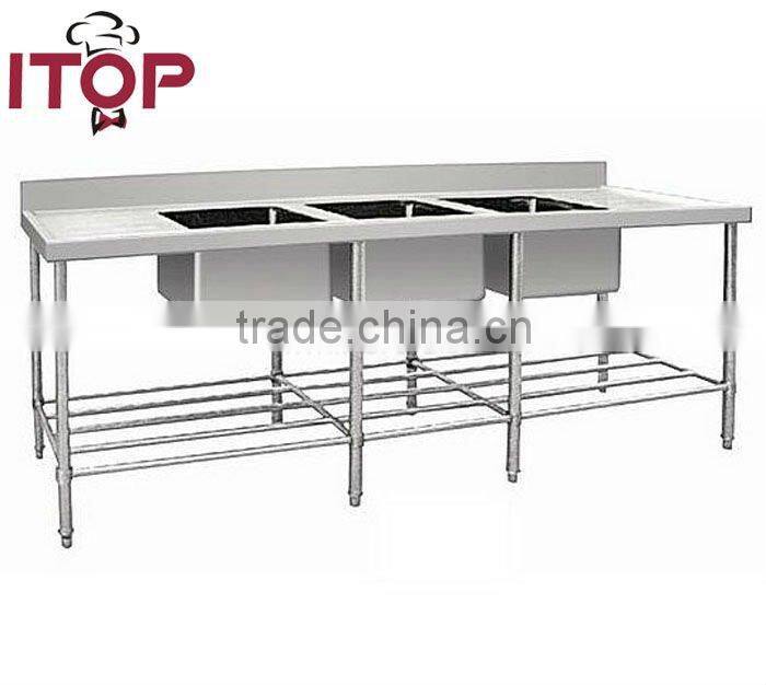 Apply to kitchen like in hotel Triple Sink Bench