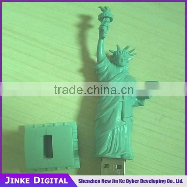 PVC Statue of Libertyusb flash drive 1GB-32GB
