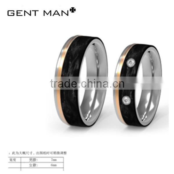 High quality hot sale precious 925 silver wedding ring for couple