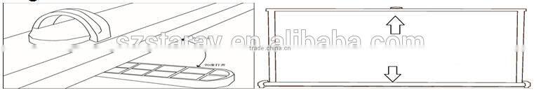 conference meeting room presentation use mini projector screen portable Table screen manual projection screen