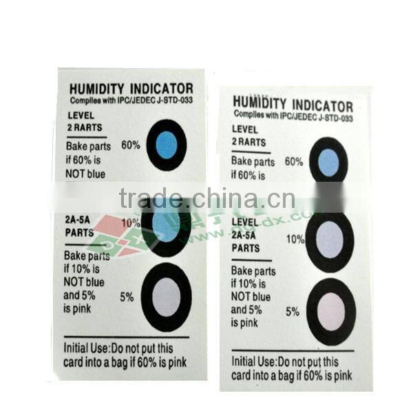 cobalt free color change humidity indicator