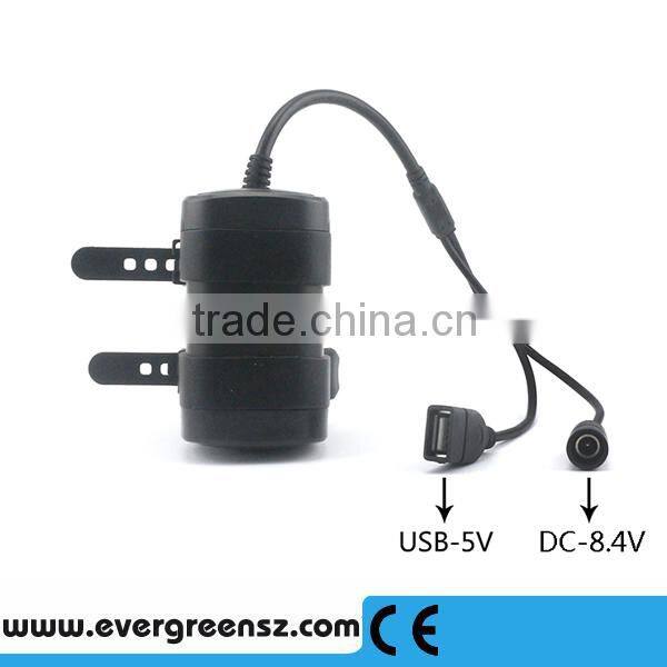 2 in 1 battery pack for bicycle light and cellphone