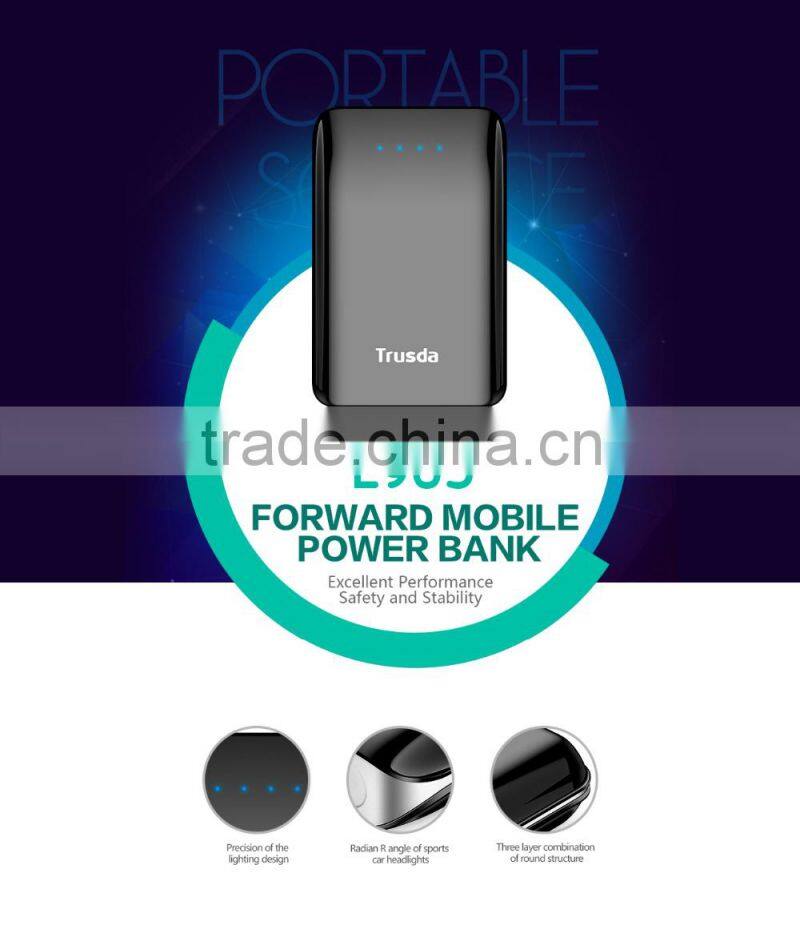 TRUSDA Hot selling Travel Gift High capacity Li-ion battery Power bank 15600mAh with 2 USB Ports mobile charger
