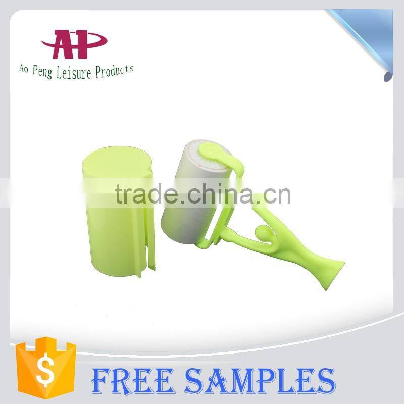Green colour hair cleaning neck brush cleaning roller brush