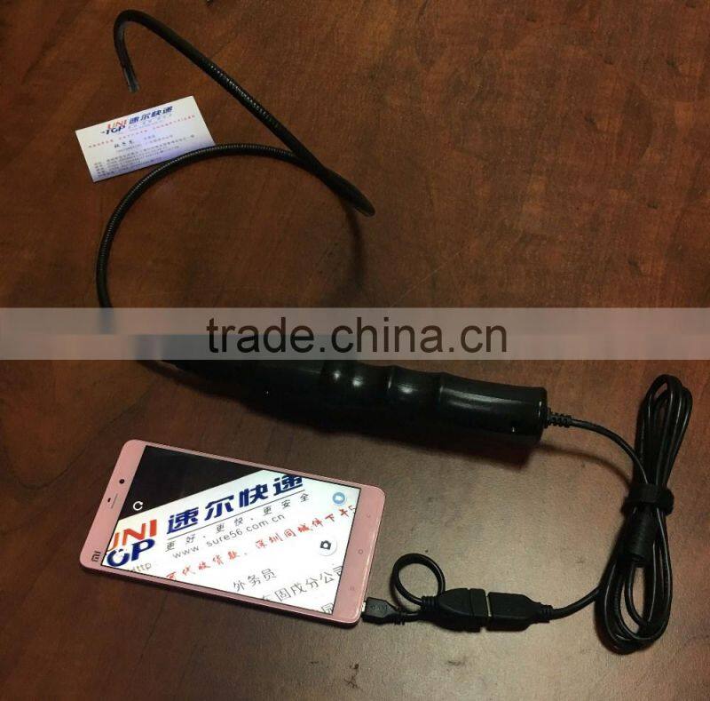 IP67 Waterproof 0.8 meter hard and flexible snake tube otg android boresocpe