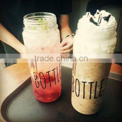 Hot sale 500ml MY BOTTLE custom plastic juice bottle ,ruly brand