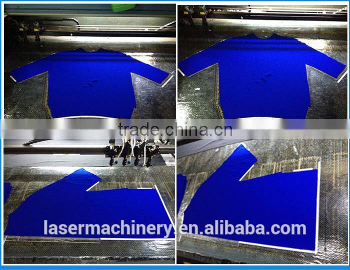 80w lazer cutter for fabric,garment,leather,cloth laser cutting machine auot feeding one two four head