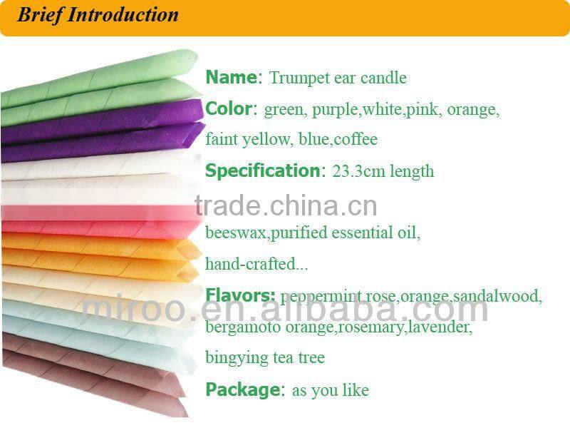 High quality Hopi pure ear candle beeswax ear candles for beauty salon personal care supplier