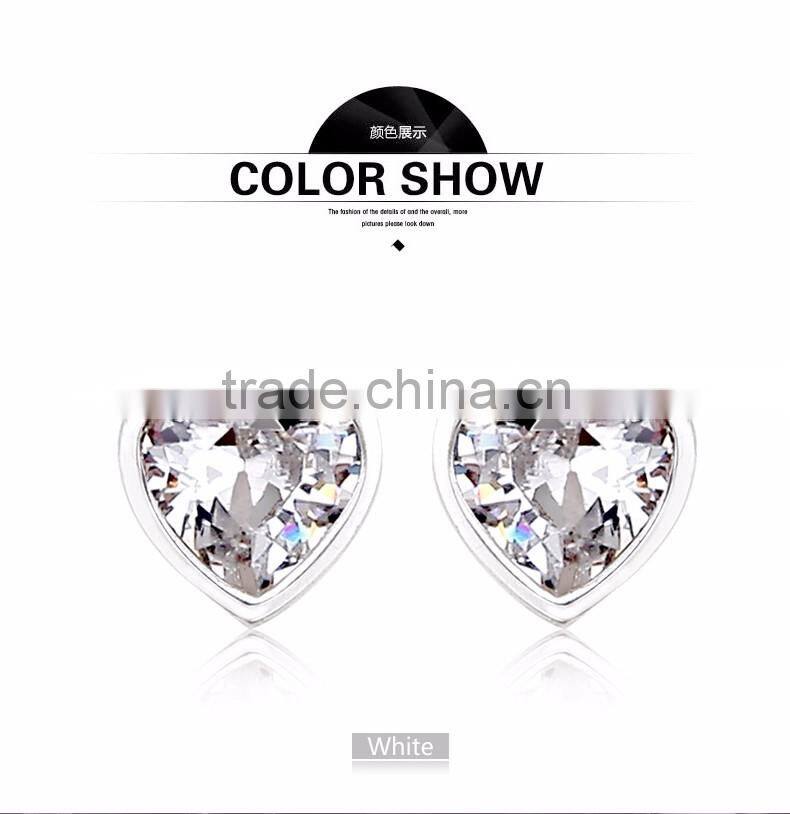 OUXI 925 sterling silver jewelry wholesale Made With Crystal Y20192
