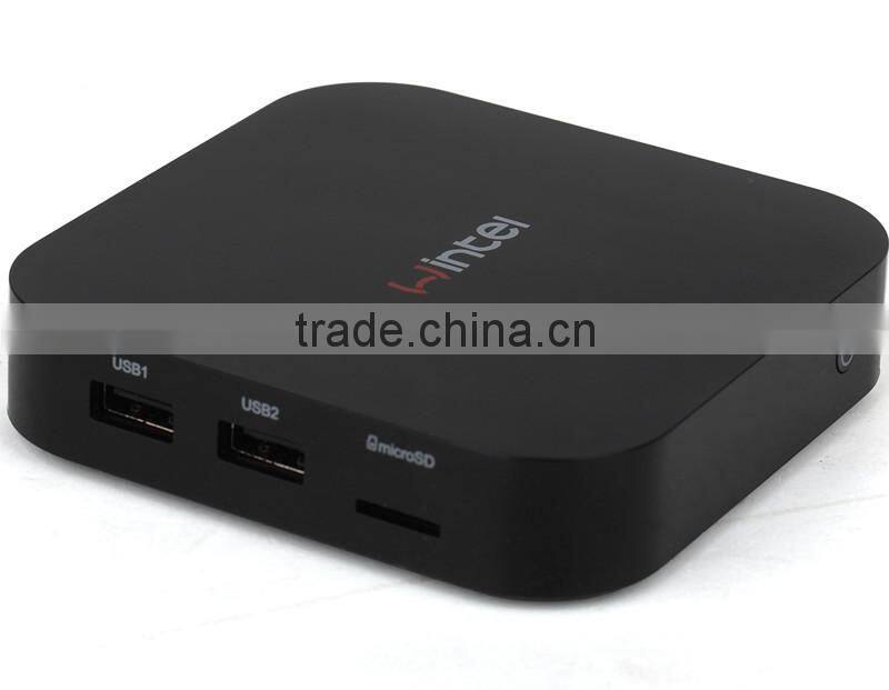 2015 The Most Popular Wintel W8 Mini Pc Box With Win 8 8.1 Os Quad Core Hd Mi Wifi 2G 32G Wintel W8 Android Tv Box