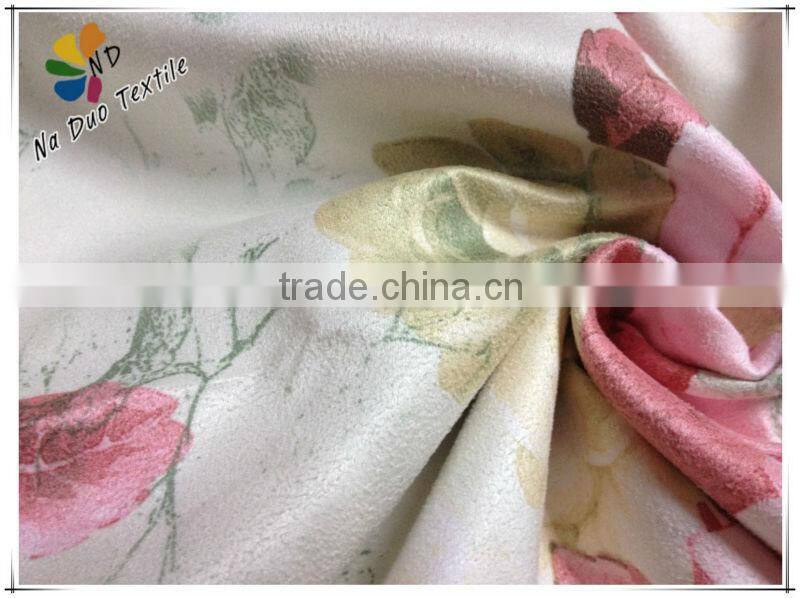 Print Suede Fabric for Hometextile