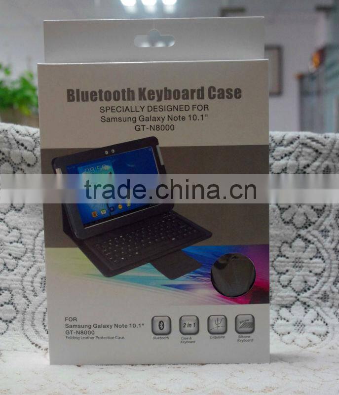 CE FCC ROHS bluetooth keyboard for samsung galaxy note 10.1"N8000 BK-N8000
