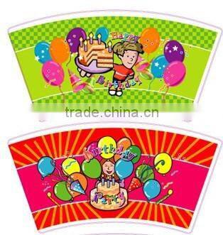 custom logo printed paper cup fans/paper cup sheet/paper cup raw materials price factory