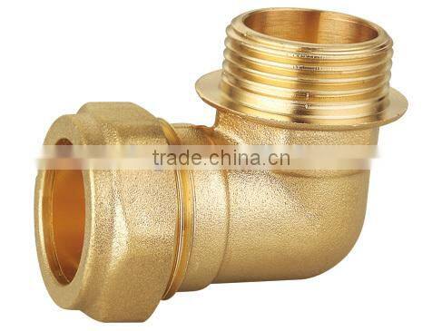 Brass 90 degree Ferrule Male Elbow