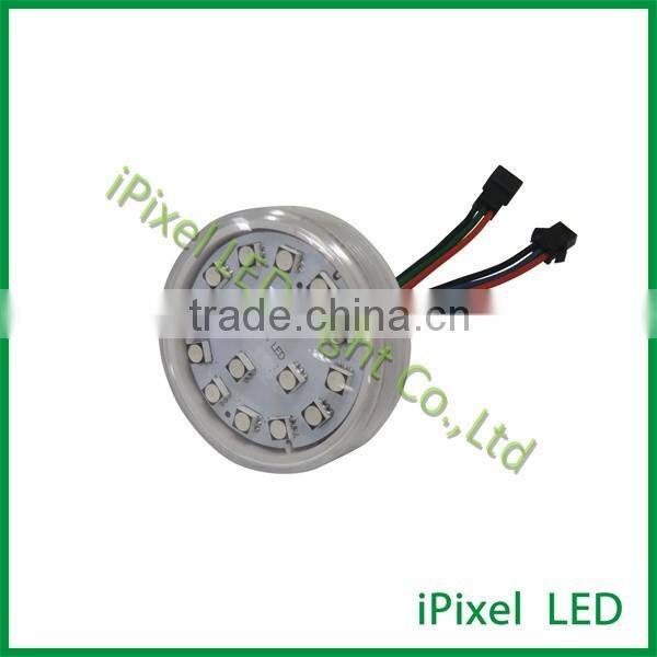 amusement rides led pixel light dc24v 60MM RGB Flatcap