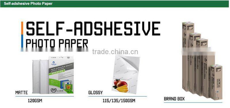 CHinese Coated Photo Paper manufacturer, Hot Sale RC Luster Gloss, matte papers