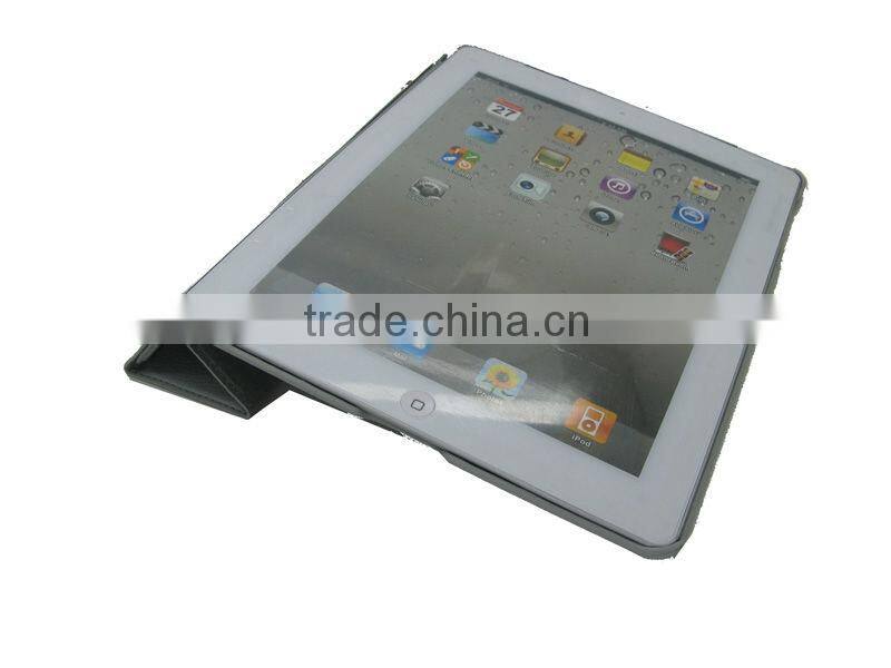 For ipad4 case smart,companion smart cover crystal Gray pc hard case