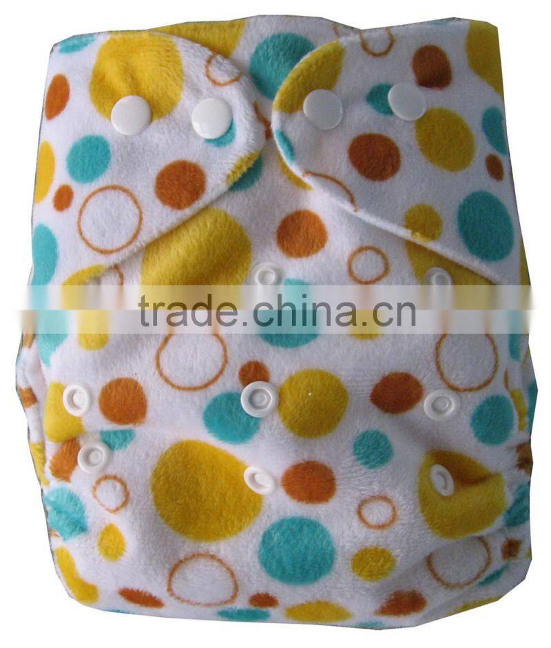 2016 New Design Waterproof Reuseable Baby Cloth Nappies with Barmboo Charcoal inner