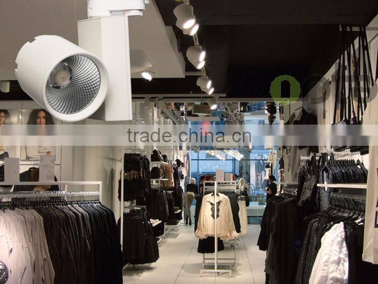 White 30w LED track light with citizen COB LED for clothing lighting