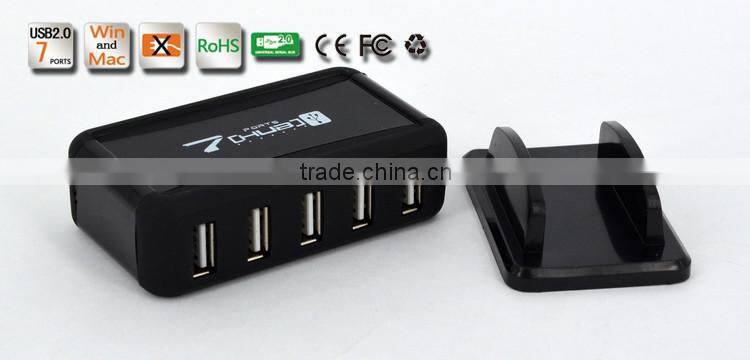 Portable usb2.0 7 por hub, 480MBPS 7 port usb 2.0 hub from usb por hub suppliers, good for gifts