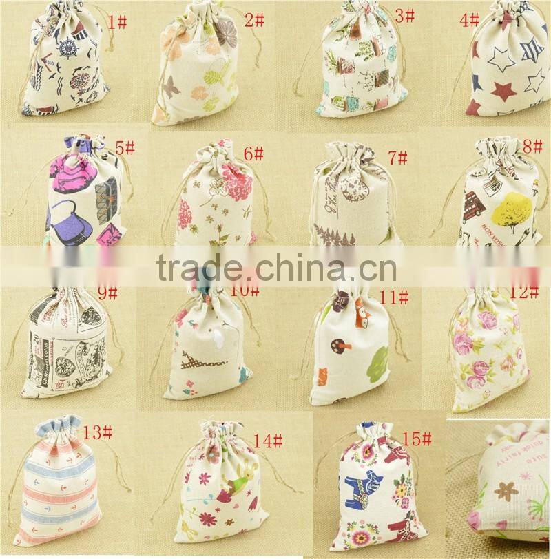 Linen drawstring bag