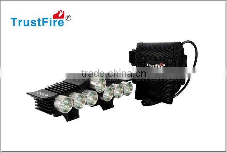TrustFire 7" led headlight bike lights rechargeable 3200LM bike front light with bicycle bracket