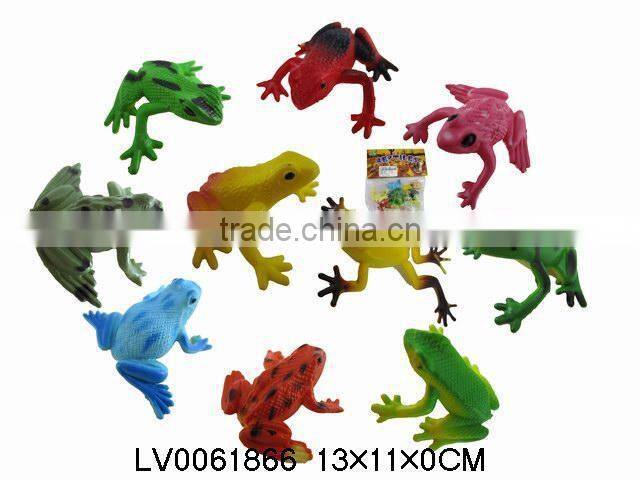 Simulation animal plastic toy mould frogs toys 12 IN 1